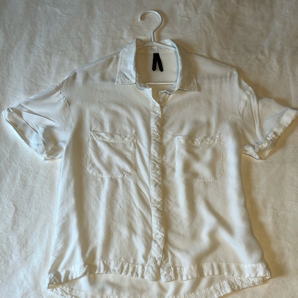 Gentle Fawn White Short Sleeve Button Down Shirt - Picture 1 of 8